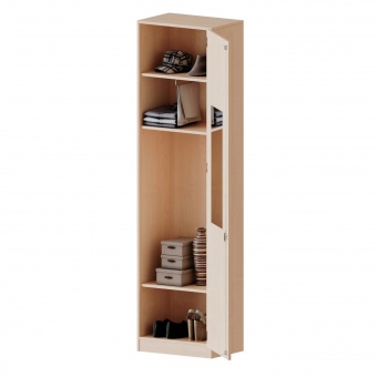 Garderobenschrank, 6 OH, 1 Tür, abschließbar,  rechts, B/H/T 60x226x40cm 